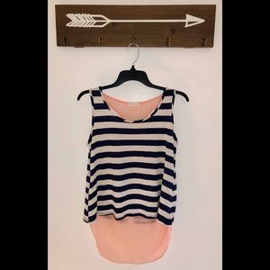 Tank top with split back